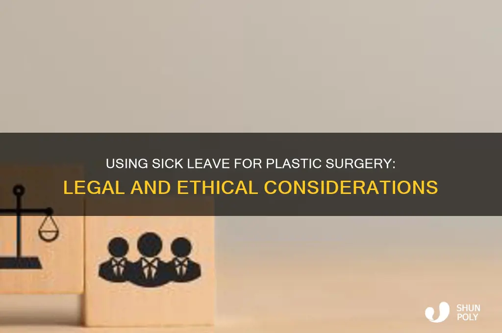 can i use sick leave for plastic surgery