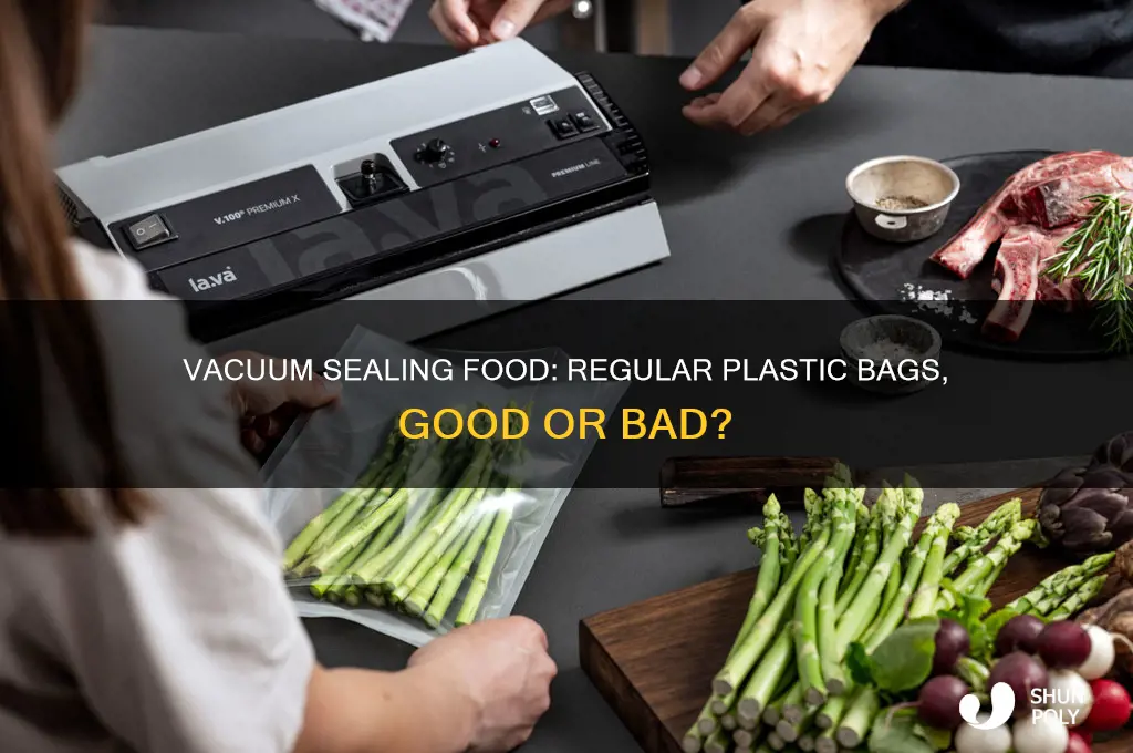 can i vacuum seal food with normal plastic bags