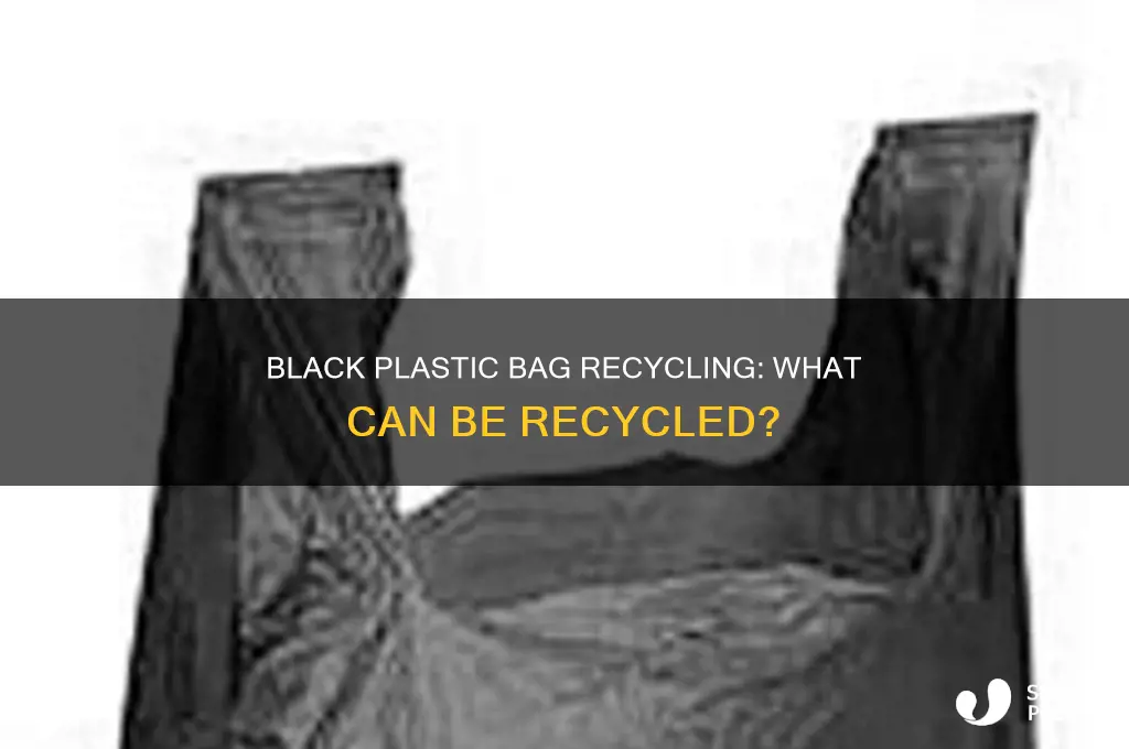 can items in black plastic bag