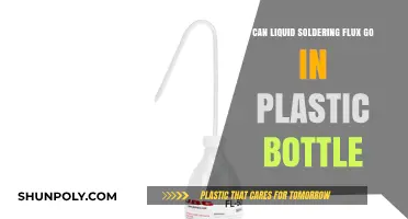 Can Liquid Soldering Flux Be Stored in Plastic Bottles?