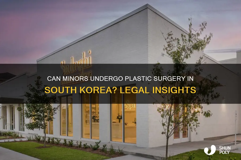 can minors get plastic surgery in korea