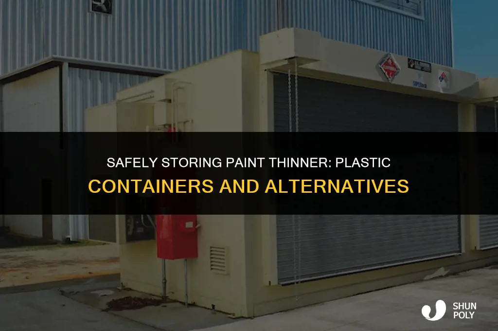 can paint thinner be stored in plastic