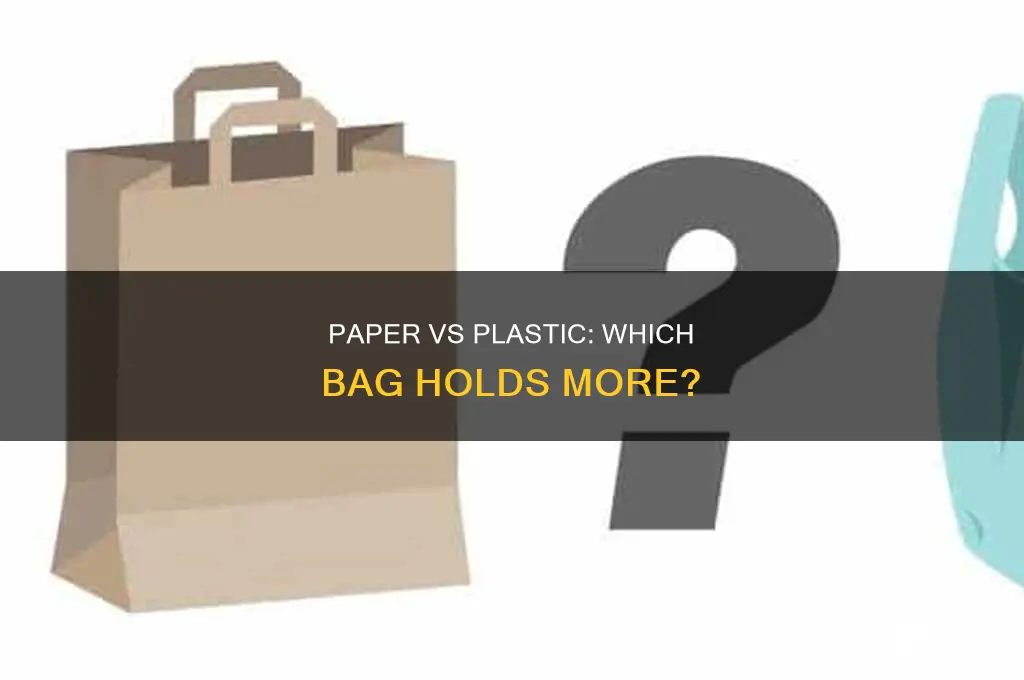can paper bags or plastic bags hold more weight