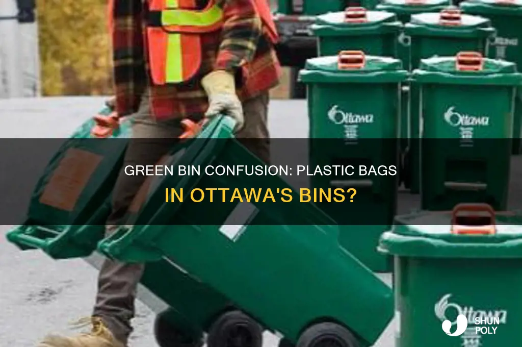 can plastic bags go in green bin ottawa