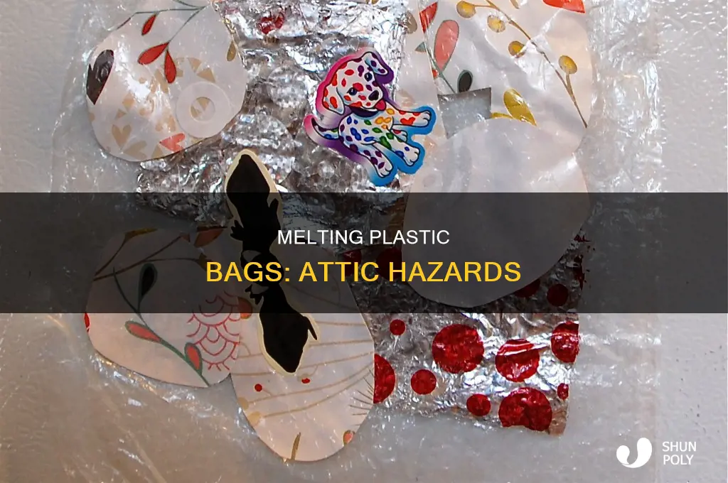 can plastic bags melt in attic