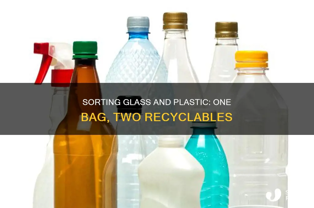 can plastic cans and glass go in the same bag