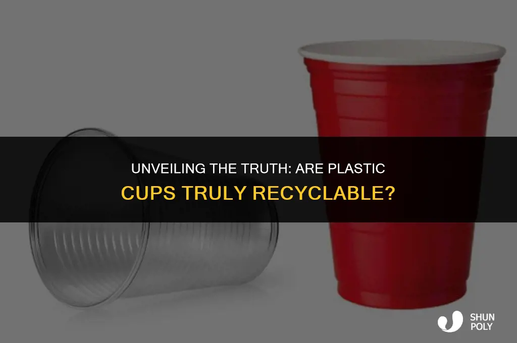 can plastic cups be recycled