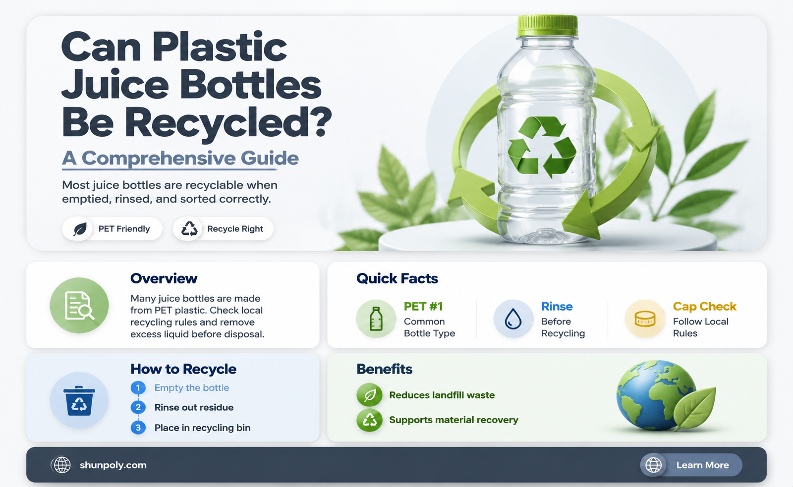 are plastic juice bottles recyclable