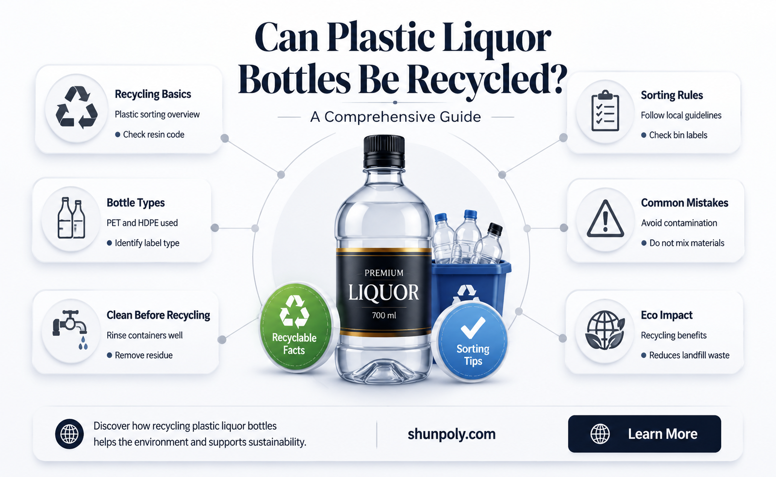 are plastic liquor bottles recyclable