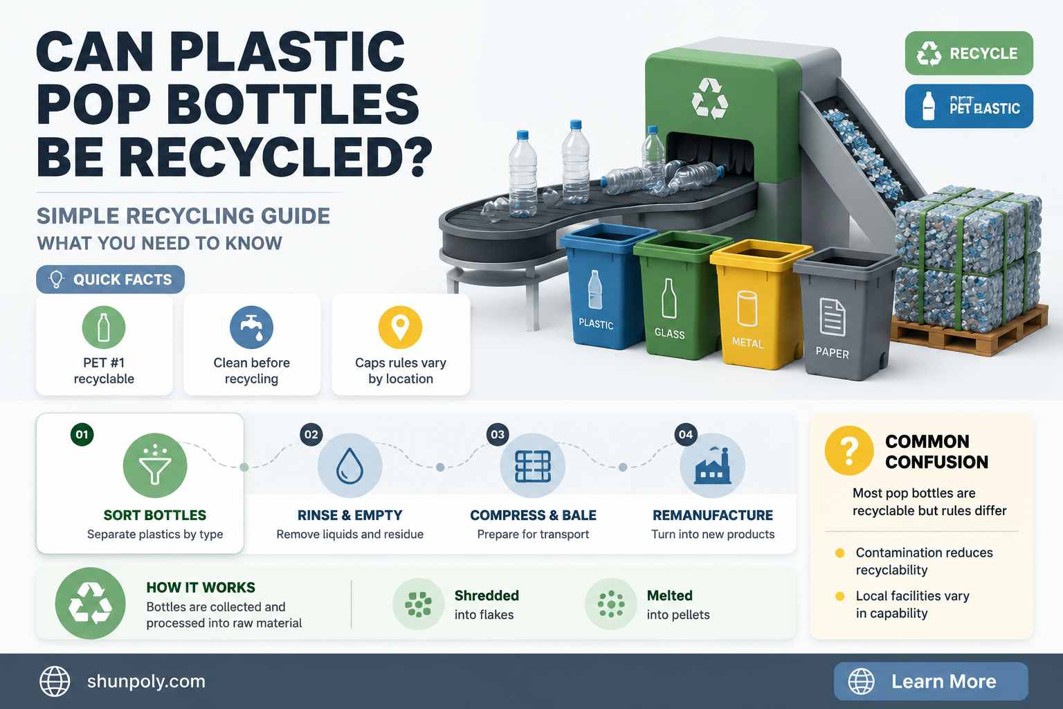 are plastic pop bottles recyclable