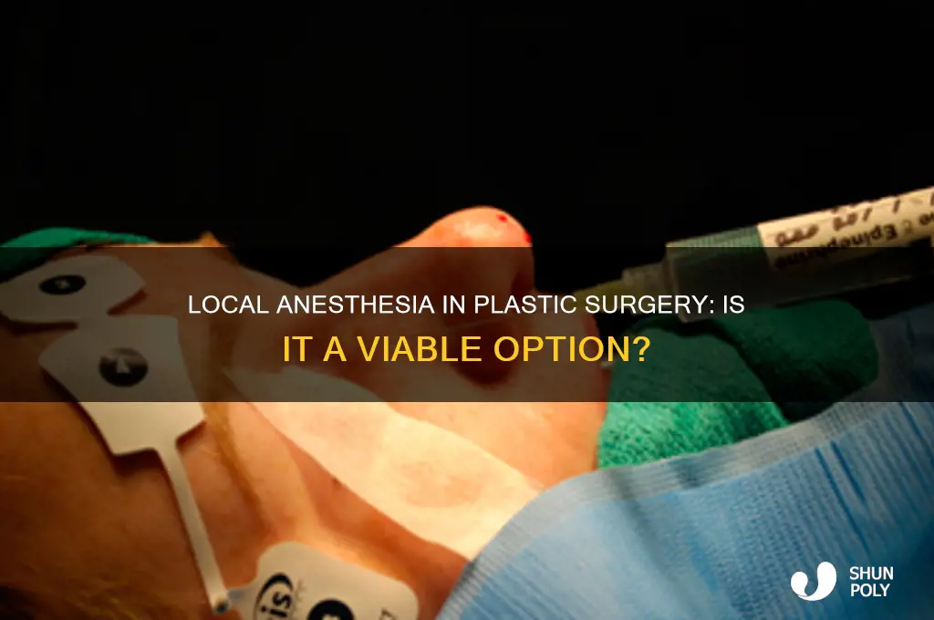 can plastic surgery be done under local anesthesia
