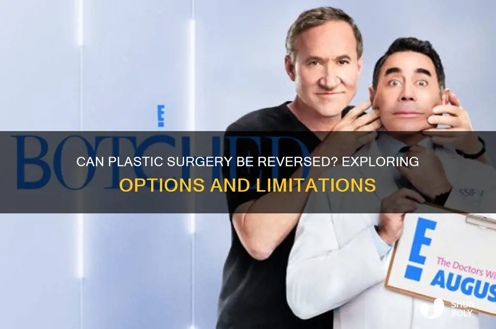 can plastic surgery be re