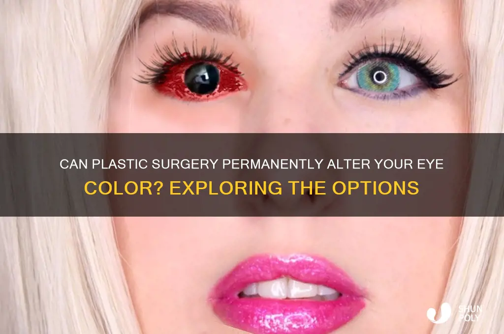 can plastic surgery change your eye color