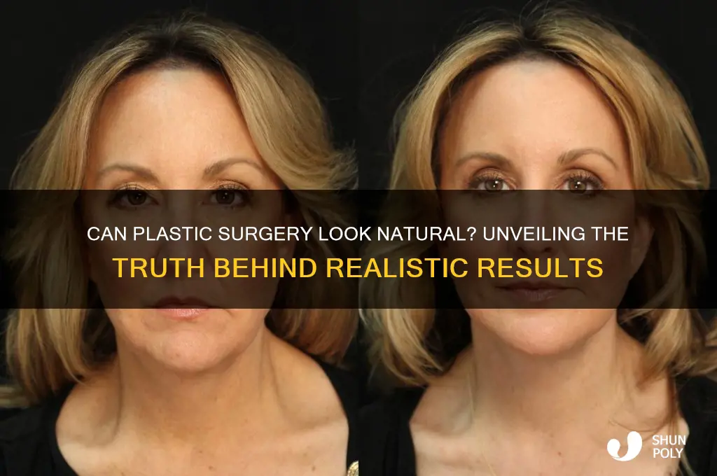 can plastic surgery look natural