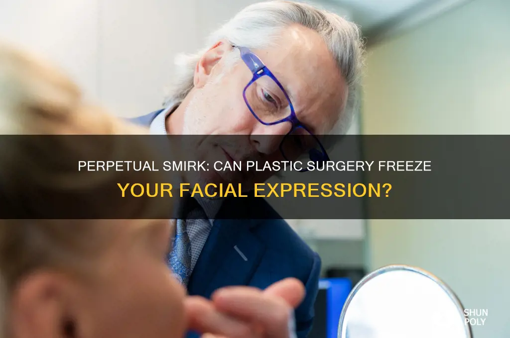 can plastic surgery put a perpetual smirk on your face