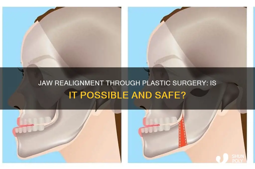 can plastic surgery realign your jaw