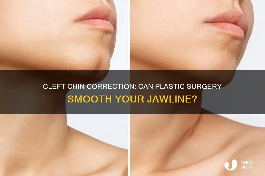 can plastic surgery remove a cleft chin