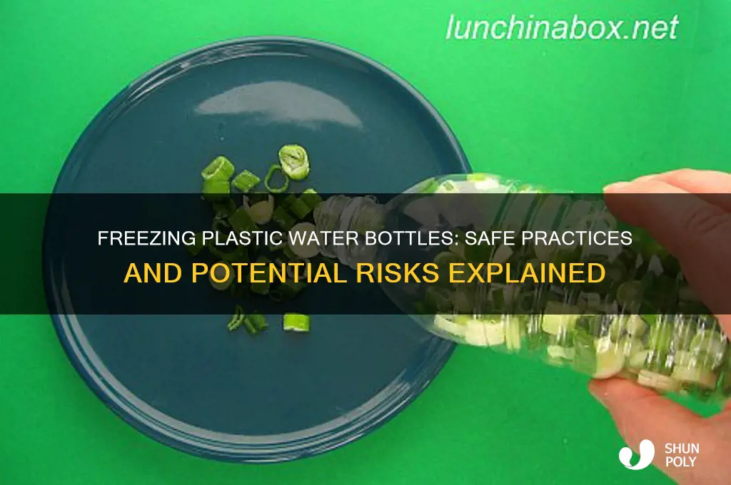 can plastic water bottles be frozen