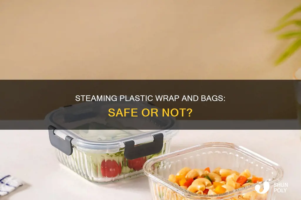 can plastic wrap and bags bags be steamed