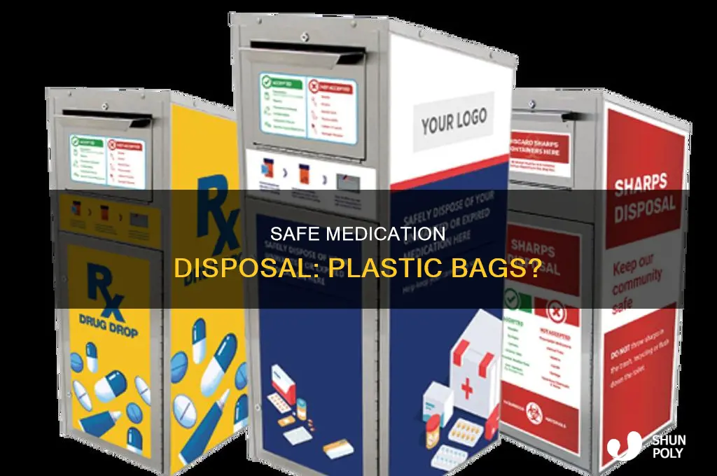 can prescription medication be mixed in plastic bag for disposal