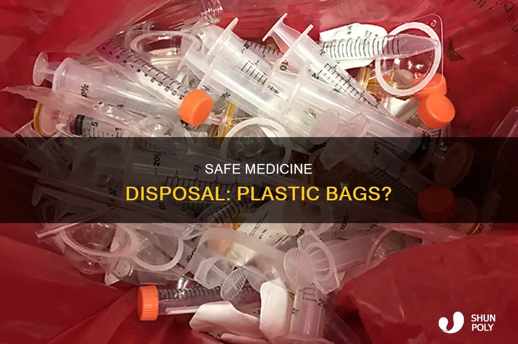 can scrips be mixed in plastic bag for disposal