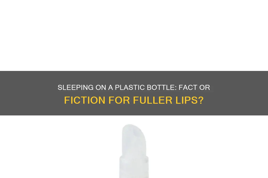 can sleeping on a plastic bottle make your lips bigger