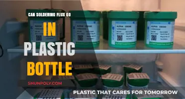 Can Soldering Flux Be Stored in Plastic Bottles? Safety Tips