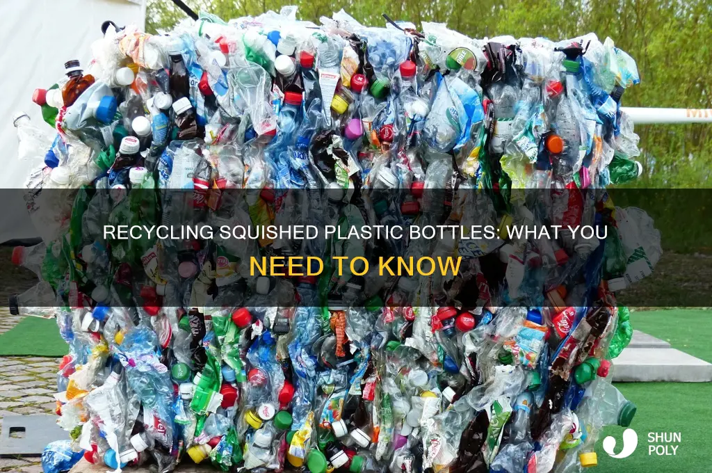can squished plastic bottles be recycled