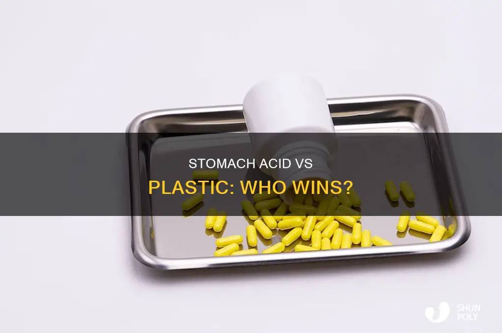 can stomach acid dissolve plastic bag