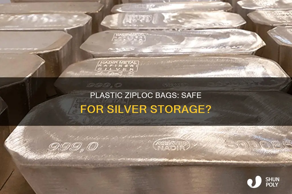 can the plastic in ziploc bags harm silver