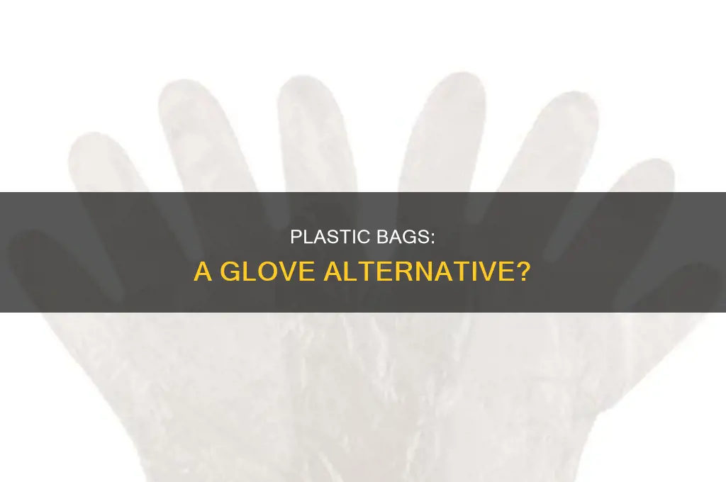can use a plastic bag instead of gloves