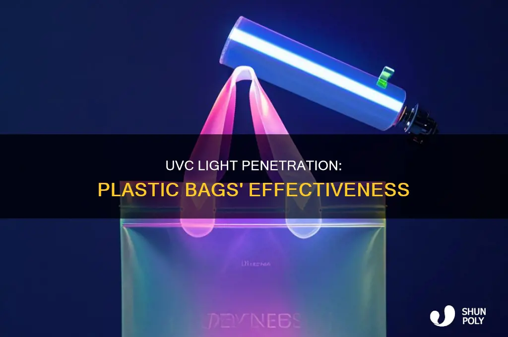 can uvc pass through plastic bags