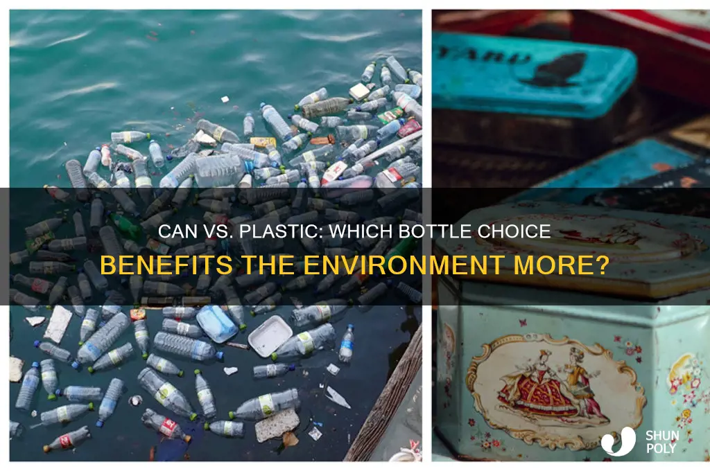 can vs plastic bottle environment