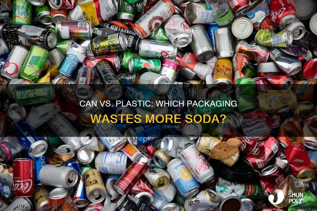 can vs plastic bottle which wastes more pop