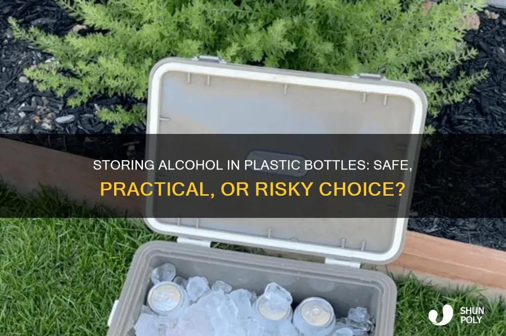 can we store alcohol in plastic bottles