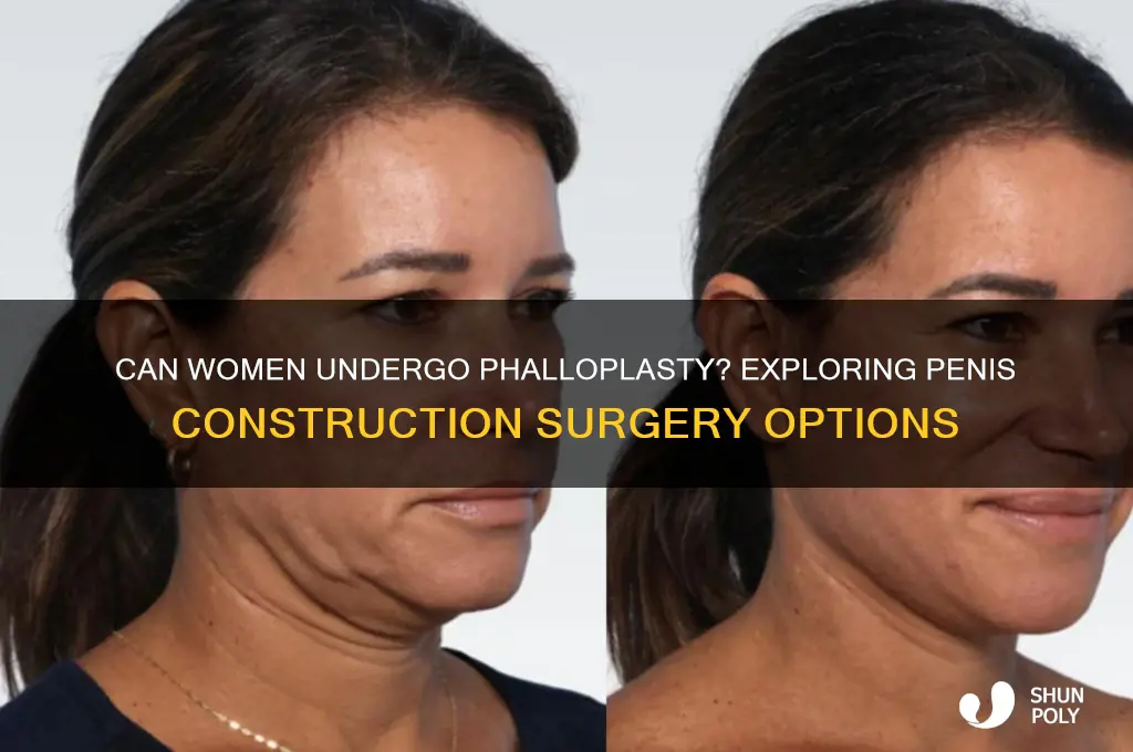 can women get penises plastic surgery