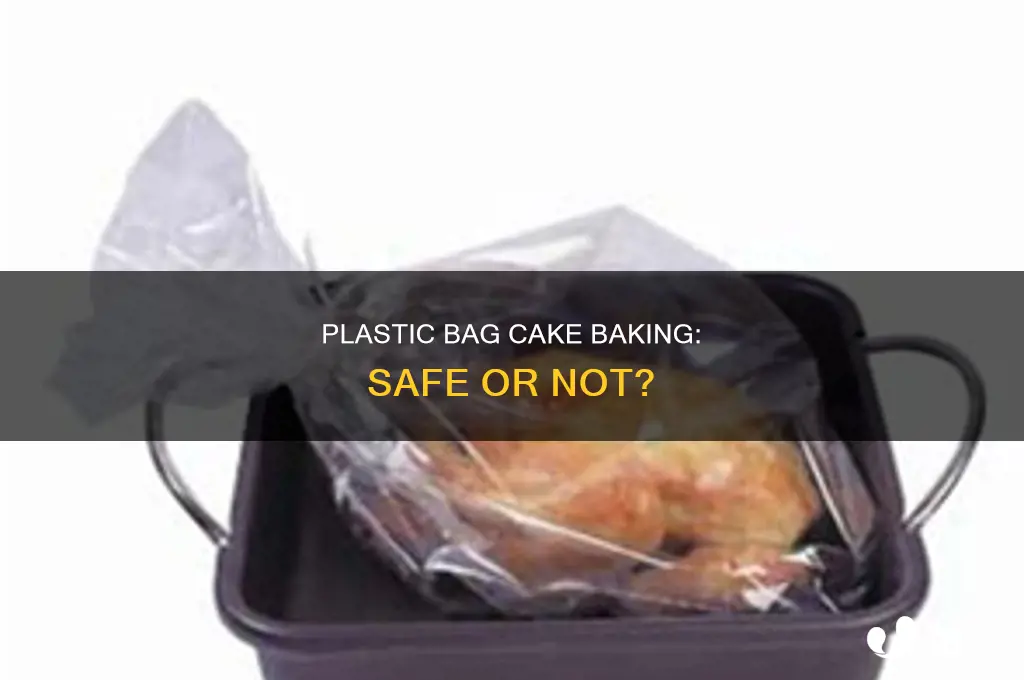 can you bake a plastic bag in a cake