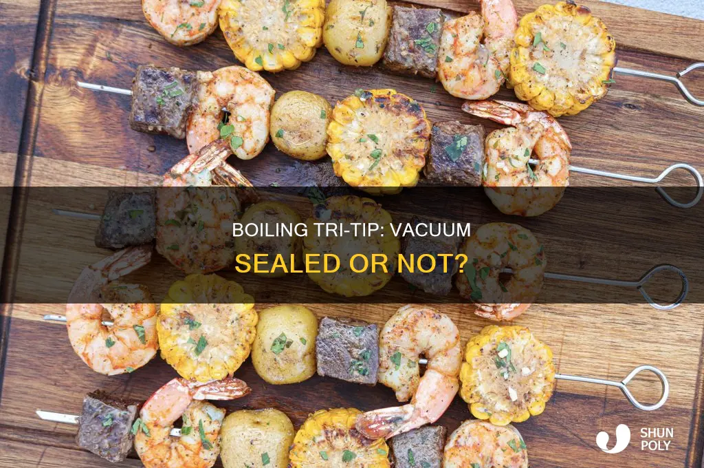 can you boil a tritip in a vacumn plastic bag