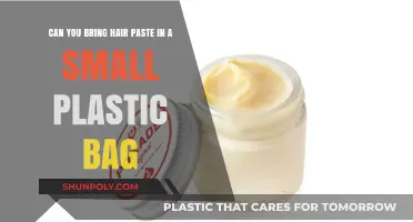 Travel-Friendly Hair Paste: Plastic Bag Portioning