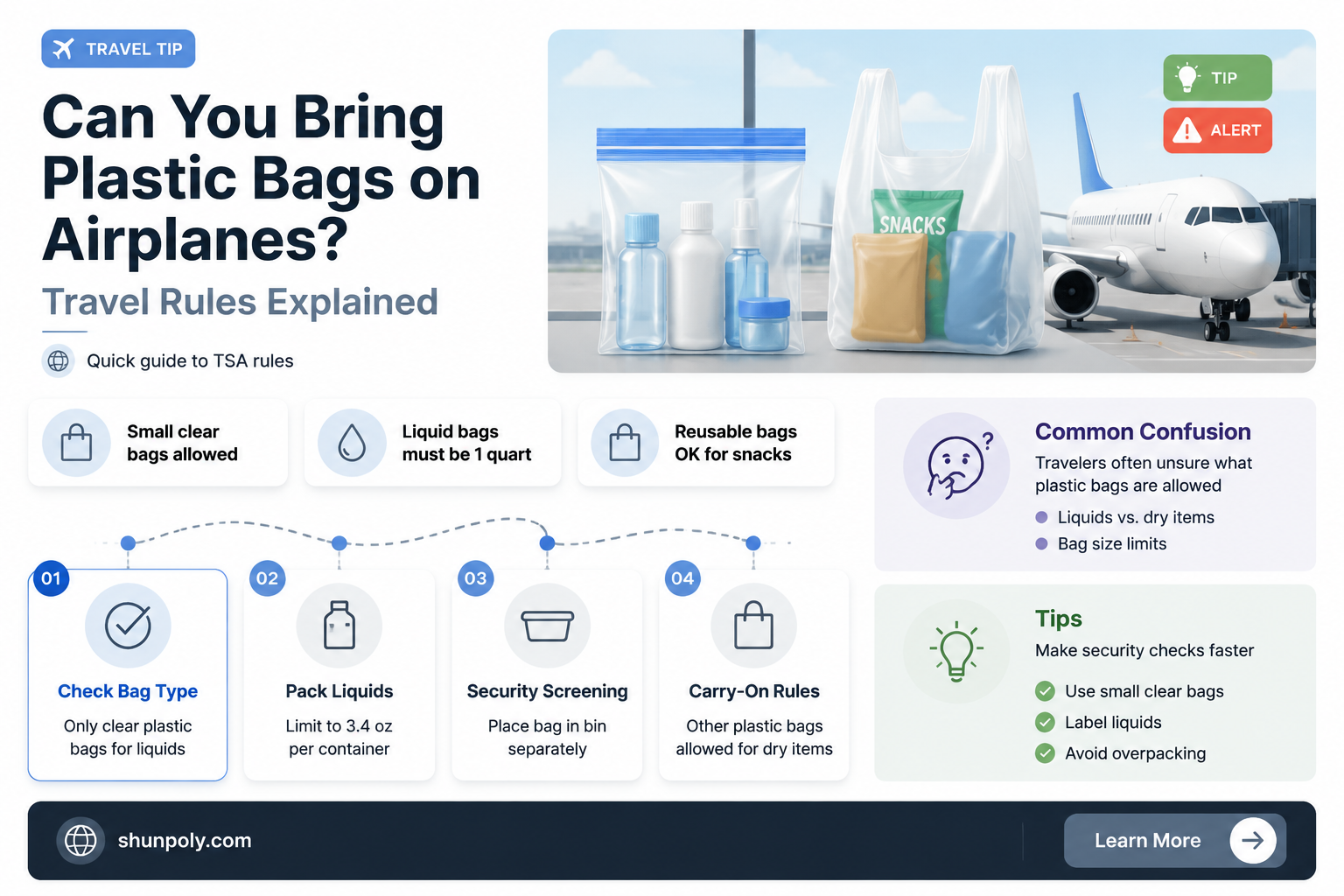 are plastic bags allowed on airplanes