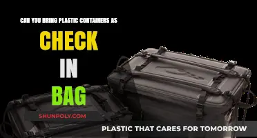 Plastic Containers: Checked Baggage or Carry-On?