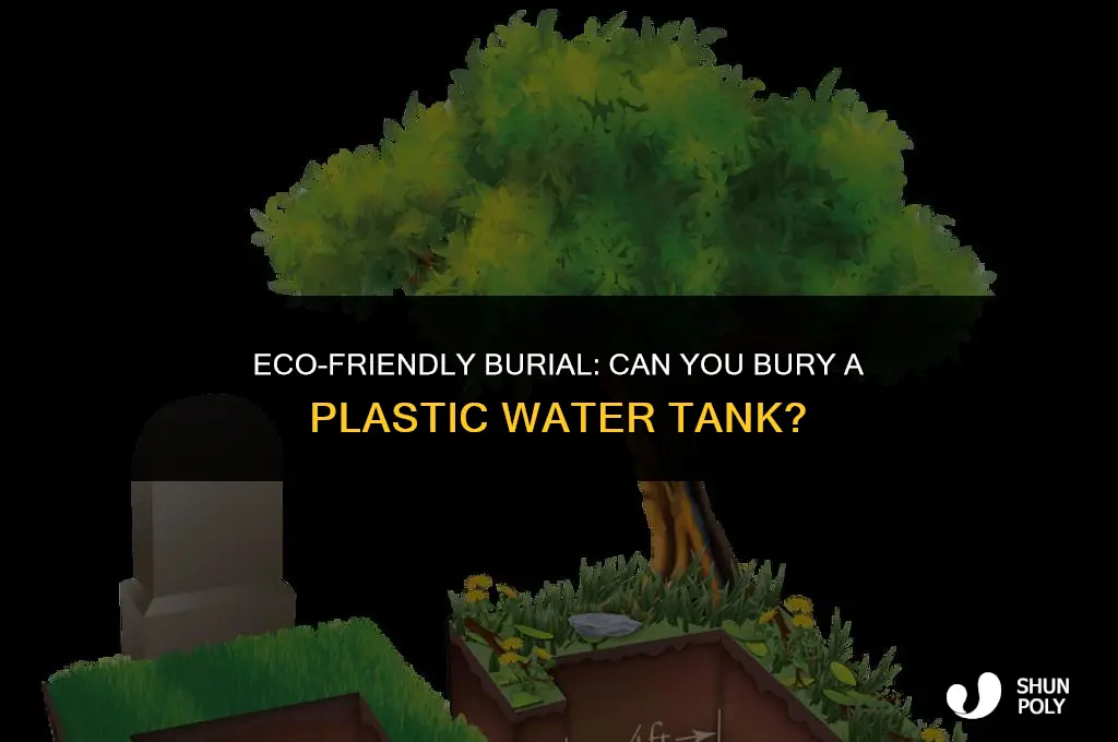 can you bury a plastic water tank
