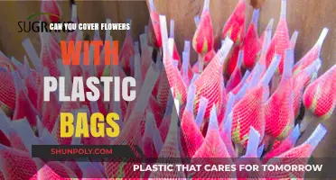 Protecting Flowers: Plastic Bag Method