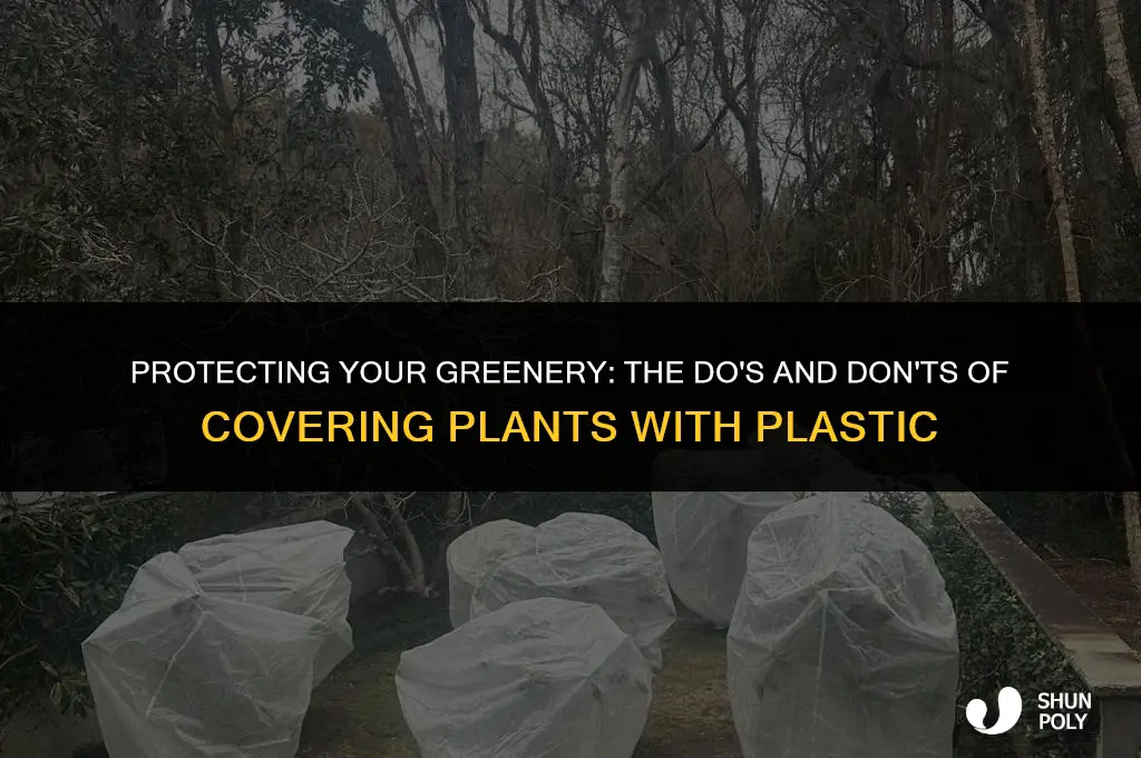 can you cover plants with plastic