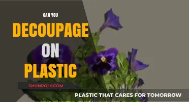 Crafting with Plastic: The Art of Decoupage on Synthetic Surfaces