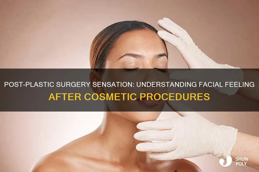 can you feel your face after plastic surgery