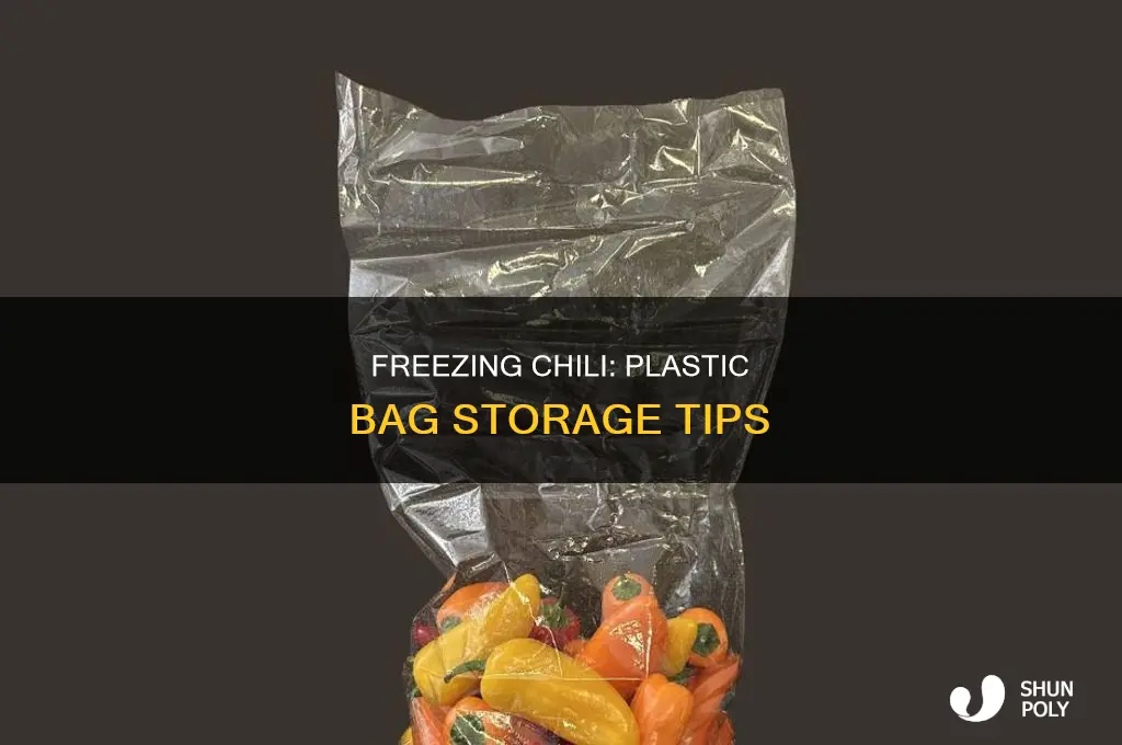 can you freeze chili in plastic bags