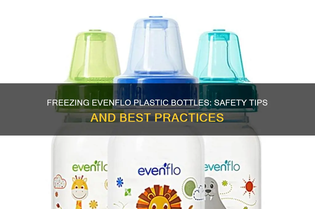 can you freeze evenflo plastic bottles