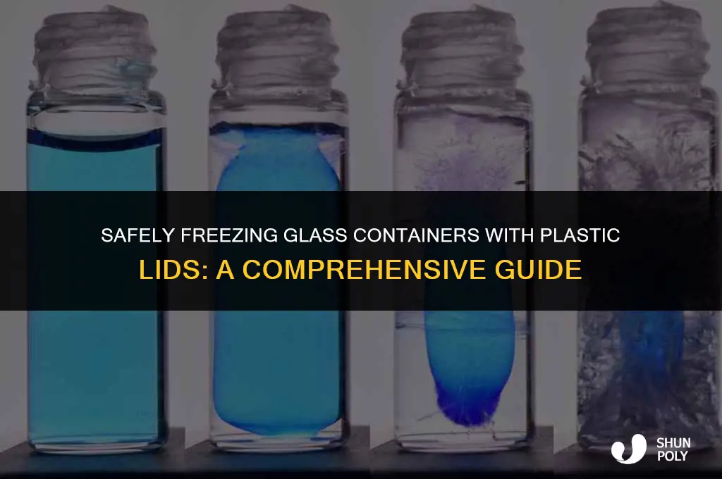 can you freeze glass containers with plastic lids