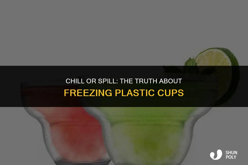 can you freeze plastic cups